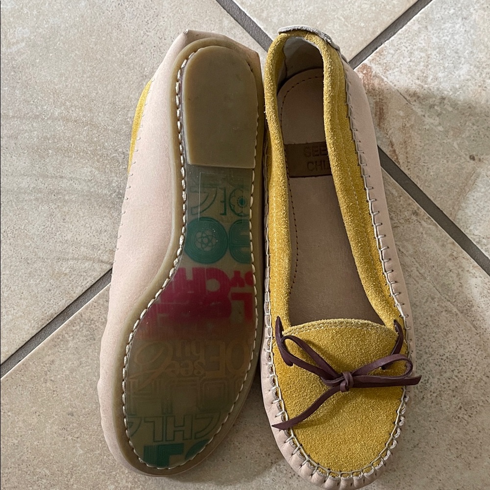 See By Chloe Mustard and Beige Moccasins - Picture 3 of 6